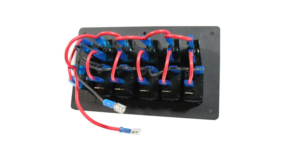 Bulldog Winch 5-Switch Panel with Breakers And Voltmeter, 20267