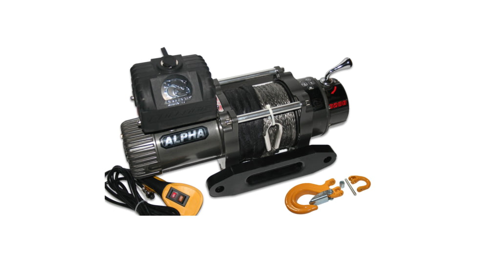 Bulldog Winch 8288 Comp Winch w/ Synthetic Rope, 55ft/Min, 75ft Synthetic Rope, 10009