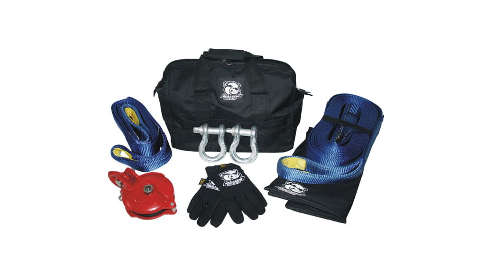 Bulldog Winch 8Pc 9000lb WLL Rigging Kit, Black, 20074