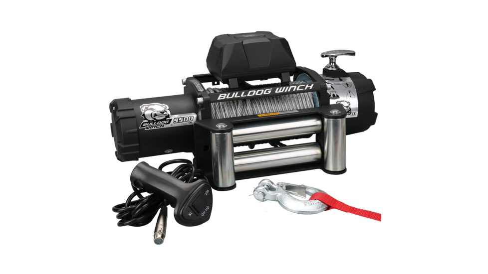 Bulldog Winch 9500lb Winch with 5.5HP Series Wound Motor, Roller Fairlead, 10042