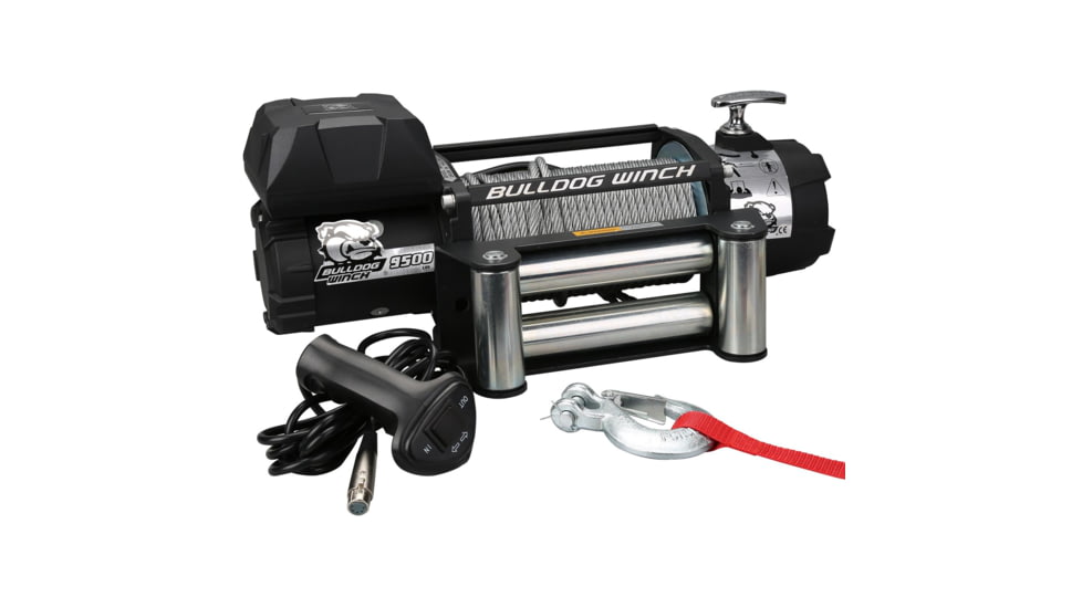 Bulldog Winch 9500lb Winch with 5.5HP Series Wound Motor, Roller Fairlead, 10042