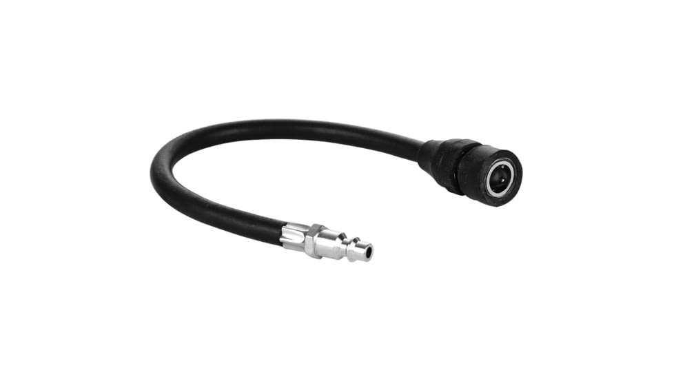 Bulldog Winch Adapter Hose for 41000, 12in Rubber to Style M Quick Connect, Black, 42076