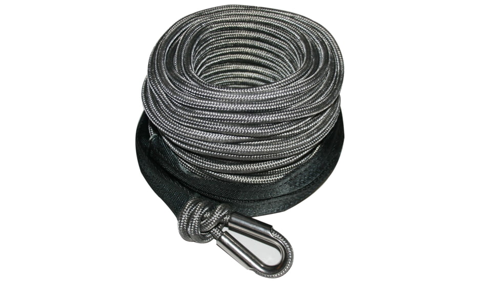 Bulldog Winch AR Synthetic Winch Line 9mm X 100ft, 6 to 8K, Grey, 20200