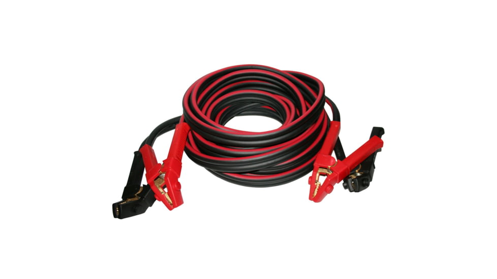 Bulldog Winch Booster Cable Set - Clamp to Clamp, 1000 Amp Rated 1/0gaX 30ft 100% Copper, 20333