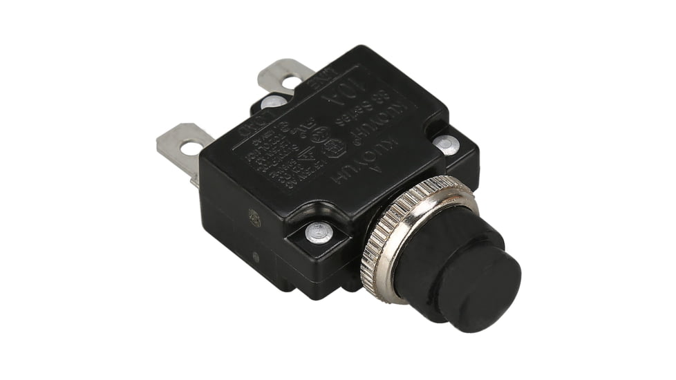 Bulldog Winch Circuit Breaker 10A with Water Resistant Cover, Black, 20318