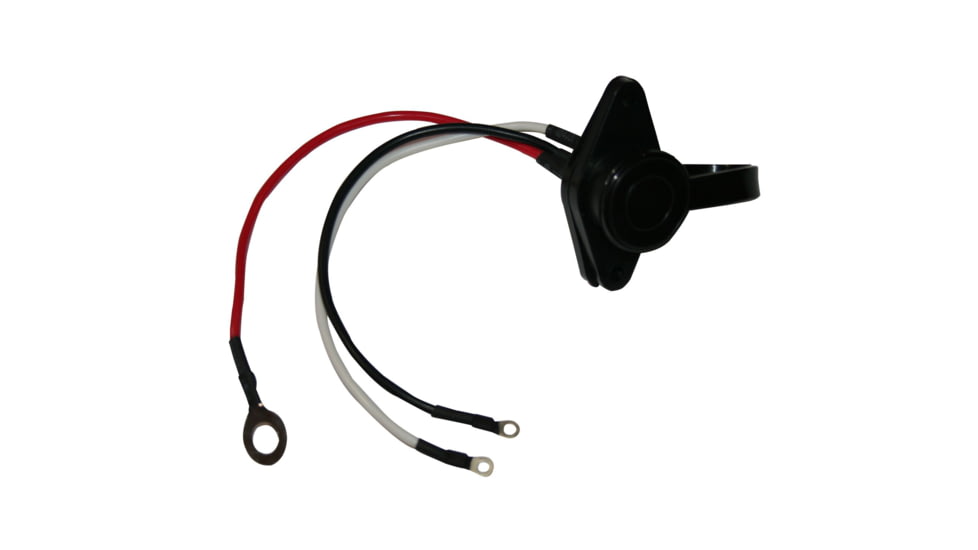 Bulldog Winch Female Plug, Truck Standard Series 3-Prong Push-in, Contactor w/Small Screw Connections, Black, 20178C