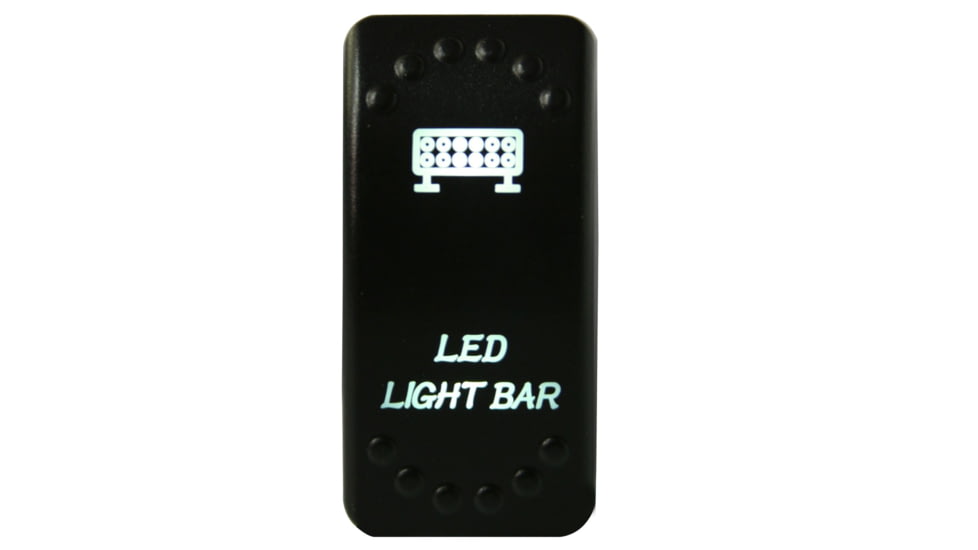 Bulldog Winch LED Light Bar Rocker Switch, White, 20260
