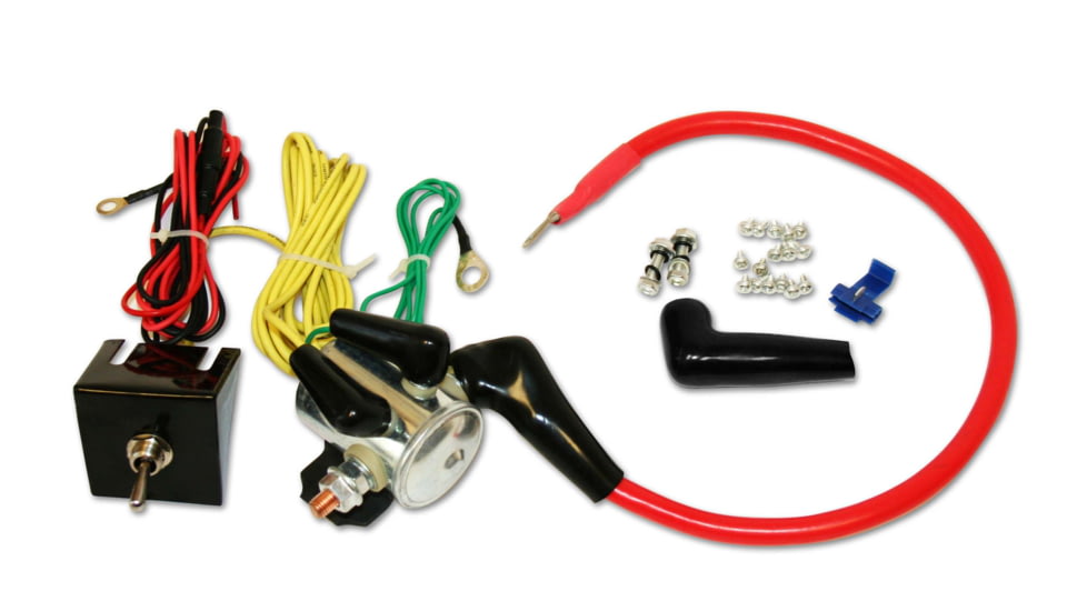 Bulldog Winch Power interrupt Kit with Under Dash Mounting Bracket And 10A Circuit Breaker, Multicolor, 20038B