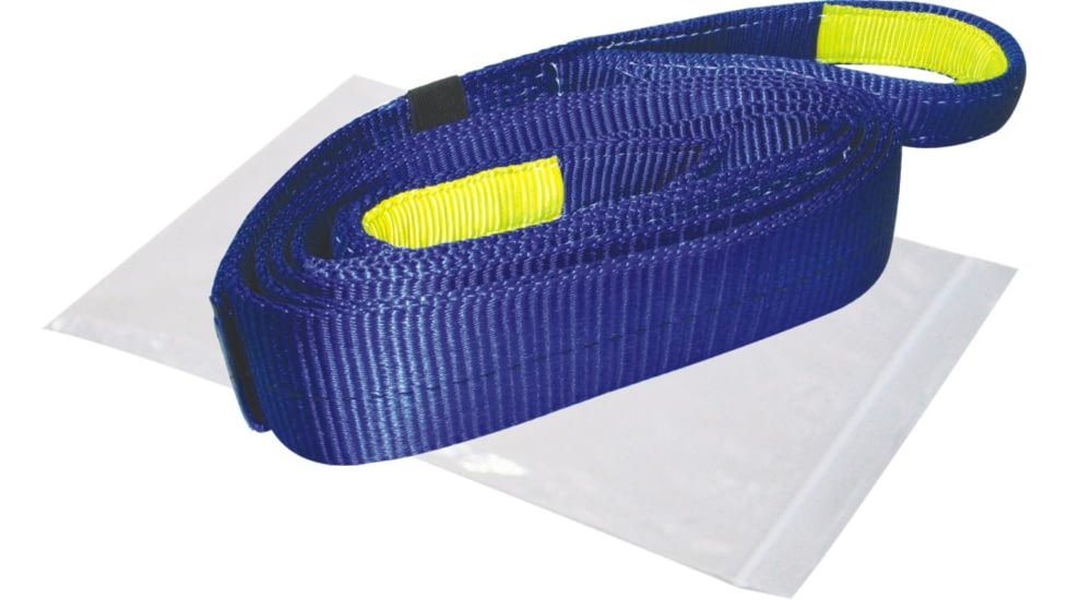 Bulldog Winch Recovery Strap 3in X 30ft, 30,000lb BS Polyester, Black, 20030