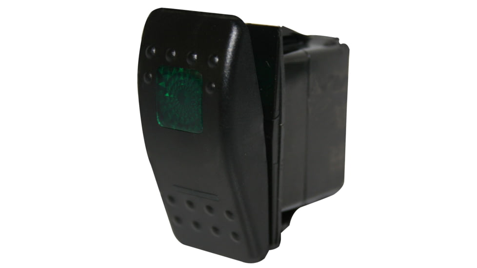Bulldog Winch Rocker Switch-ON/OFF 5-Pin, Green, 20257