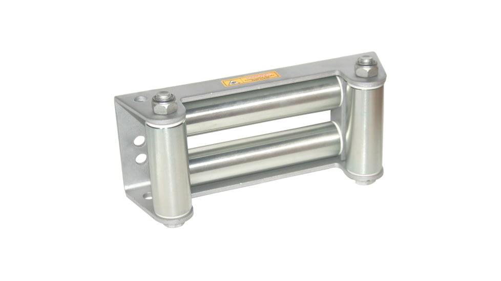 Bulldog Winch Roller Fairlead - Heavy Duty Truck, 10in Mount/Standard Drum - 12.5K to 15K, Silver, 20237