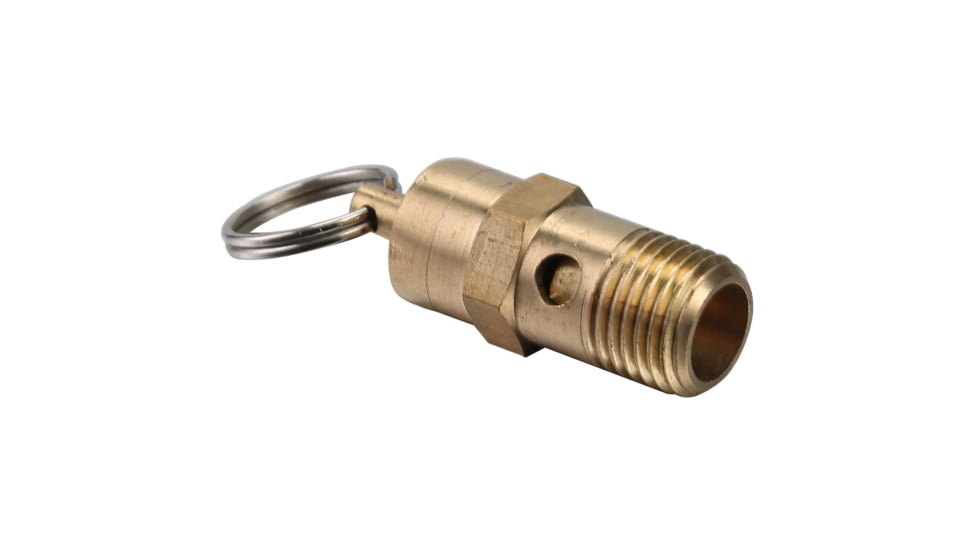 Bulldog Winch Safety Valve 155PSI 1/4in NPT, Brass, Brass, 42016