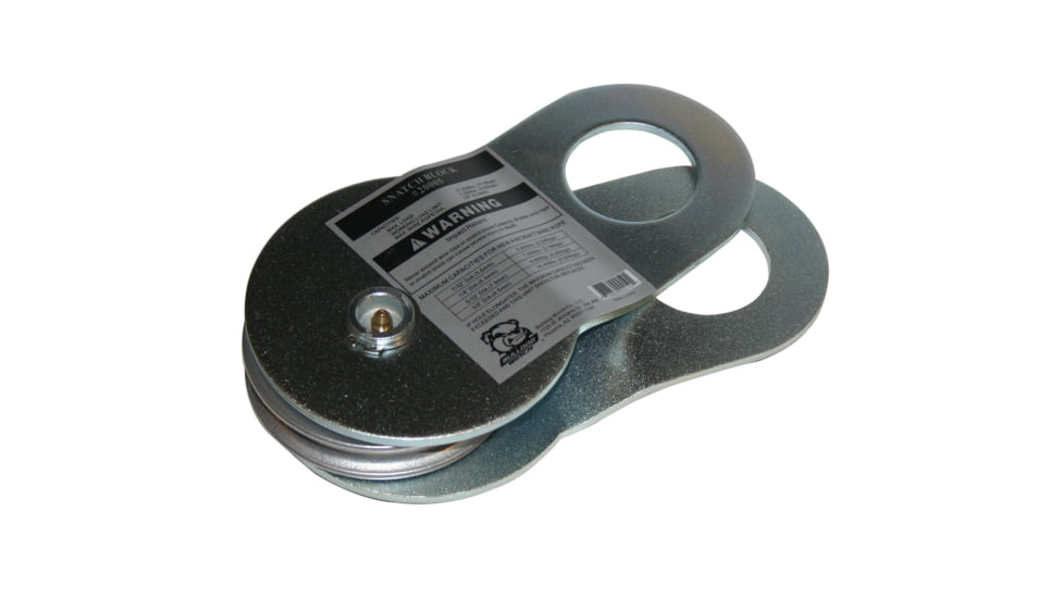 Bulldog Winch Snatch Block 17K BS, 7K WLL, Silver, 20005