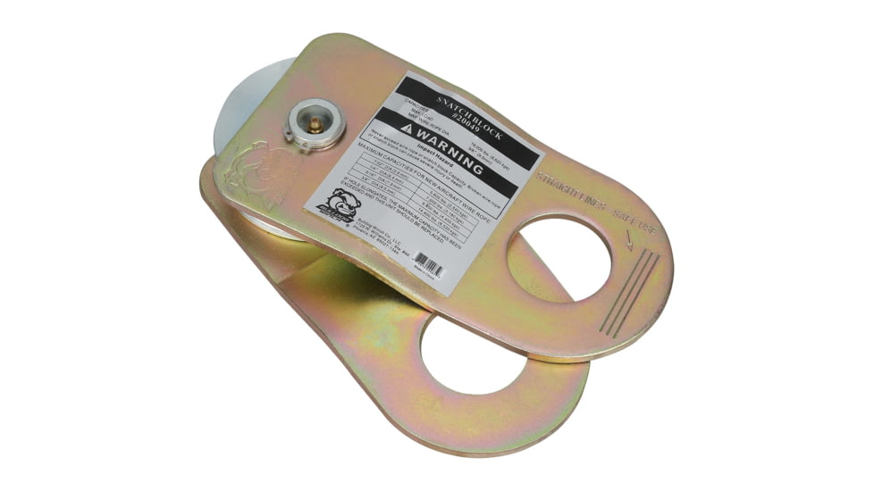 Bulldog Winch Snatch Block, 19K BS, 8K WLL, Gold, 20049