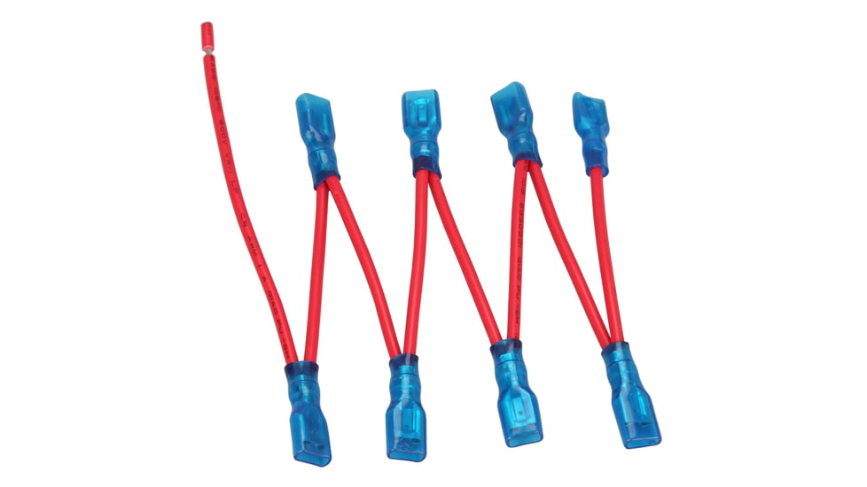 Bulldog Winch Switch Wire, Multi-Spade X 8, Red 16AWG Ul, 25054