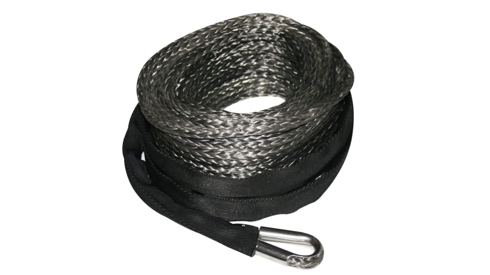 Bulldog Winch Synthetic Rope, 12mm X 80ft Grey, 20288