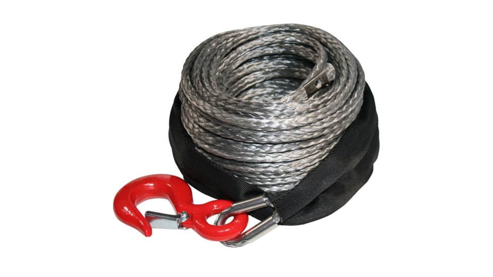 Bulldog Winch Synthetic Rope 8mm X 100ft, Up to 8K Winch, 20082