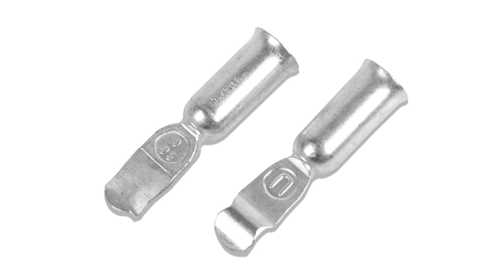 Bulldog Winch Terminals 175A X 4AWG, 1pr, Silver, 20164