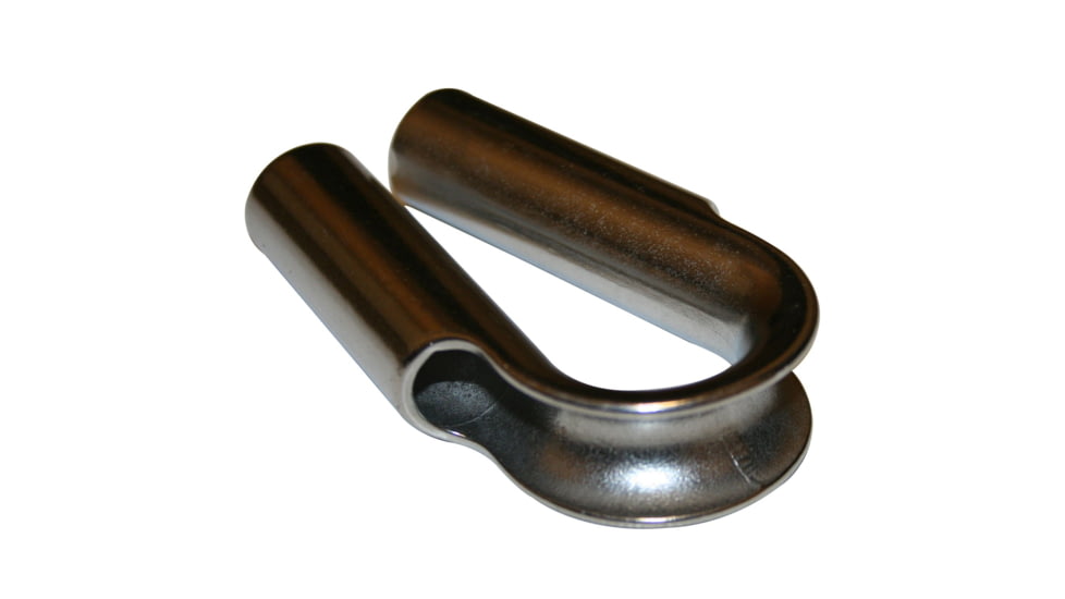 Bulldog Winch Tube Thimble, Stainless for Synthetic Rope 15mm, Silver, 20294