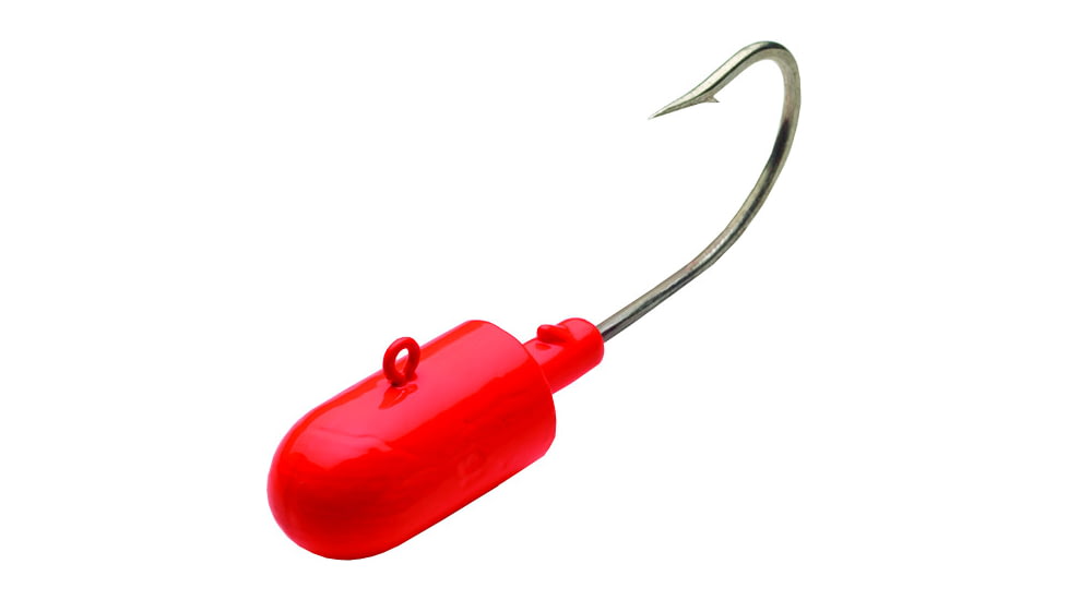 Bullet Weights Bullet Jig Head, Flame, 6oz, 10/0 Hook, BTJP6BFLM
