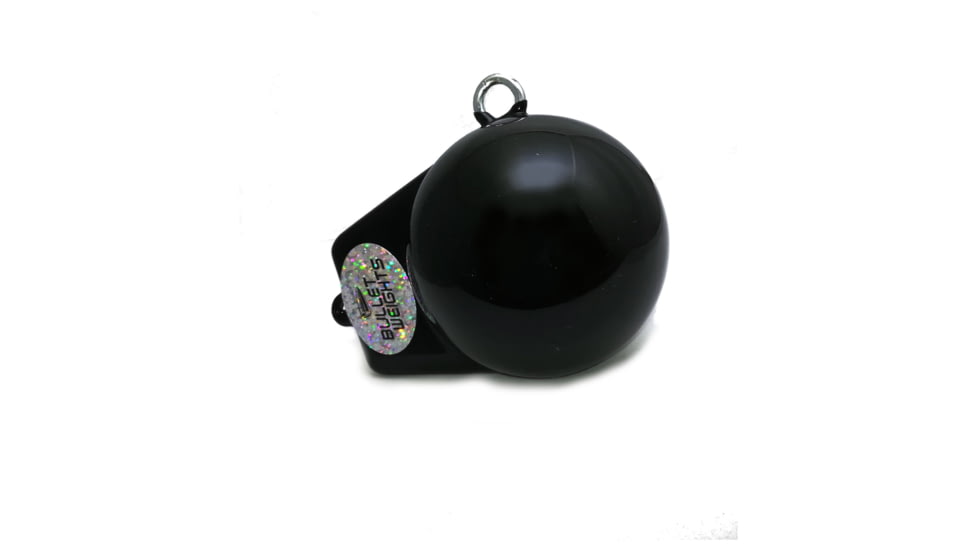 Bullet Weights Coated Downrigger Ball w/Fin 6LB, Black, DR6 BLK