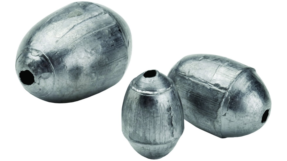 Bullet Weights Egg Sinker, Space Saver, 3/8oz, 8/Pack, PBEG8