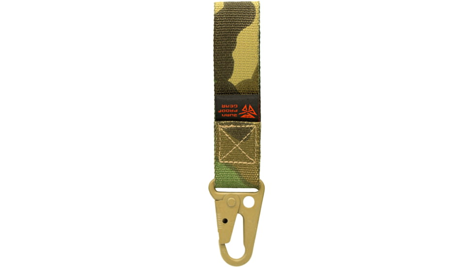 Burn Proof Gear Snap Hook Keychain, Woodland, 4x1, BPG-SHK-M81