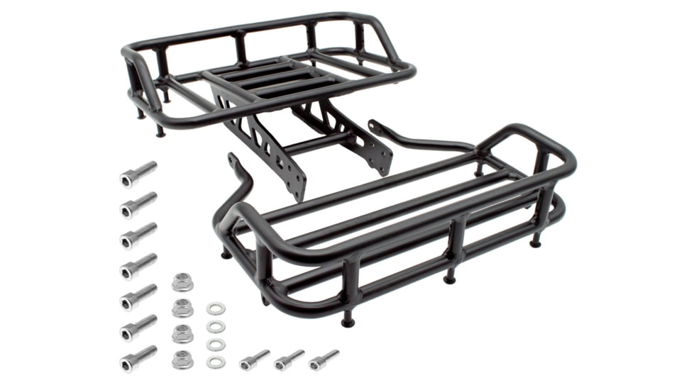 Burromax HRH Utility Rack Set, Front and Rear, Black, 16106