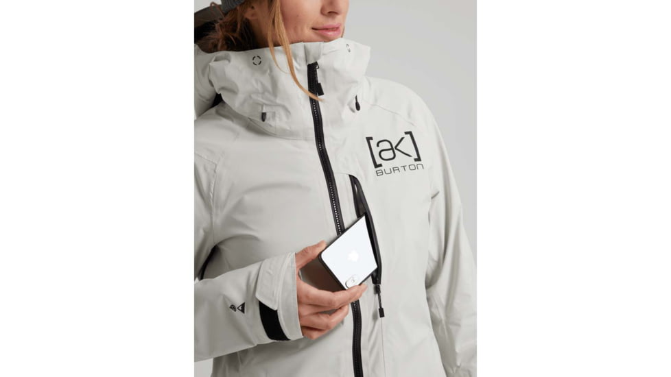 Burton ak GORE-TEX 2L Embark Jacket - Womens, Solution Dyed Light Gray, Extra Small, 21282101020-XS