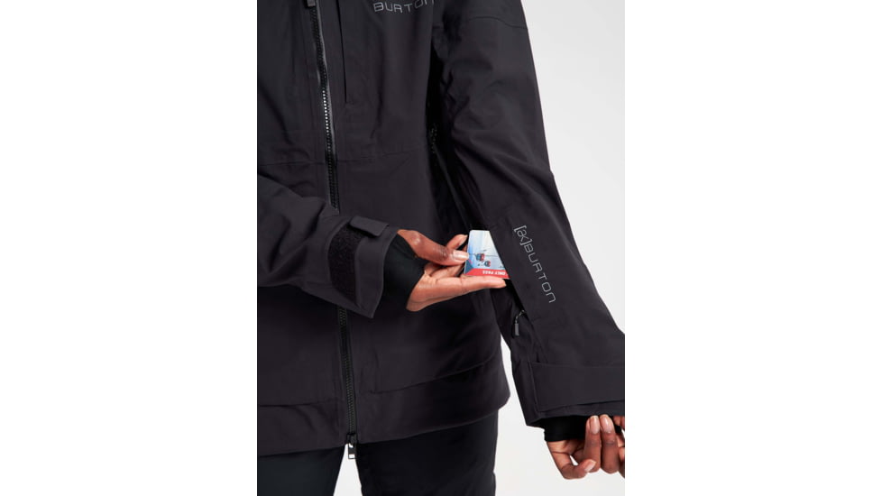 Burton ak GORE-TEX 3L Kimmy Stretch Jacket - Womens, True Black, Extra Small, 21959100001-XS