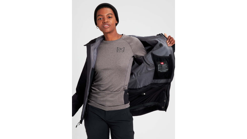Burton ak GORE-TEX 3L Kimmy Stretch Jacket - Womens, True Black, Extra Small, 21959100001-XS