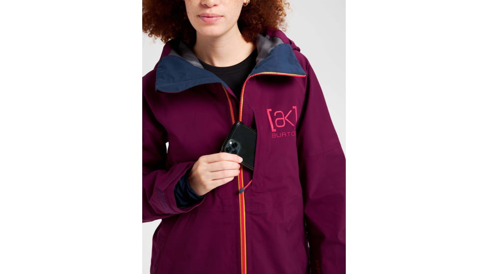 Burton ak GORE-TEX 3L Kimmy Stretch Jacket - Womens, Wild Berry, Small, 21959100500-S