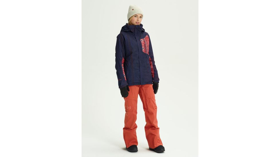 Burton Ak Gore-Tex Embark Jacket - Womens, Blukim/Redkim, Extra Small, 10010105401XS