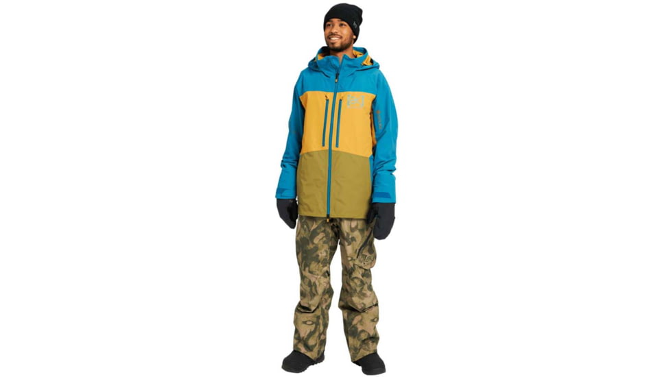 Burton ak GORE-TEX Swash Jacket - Mens, Celestial Blue/Wood Thrush/Martini Olive, Large, 10001108403-L