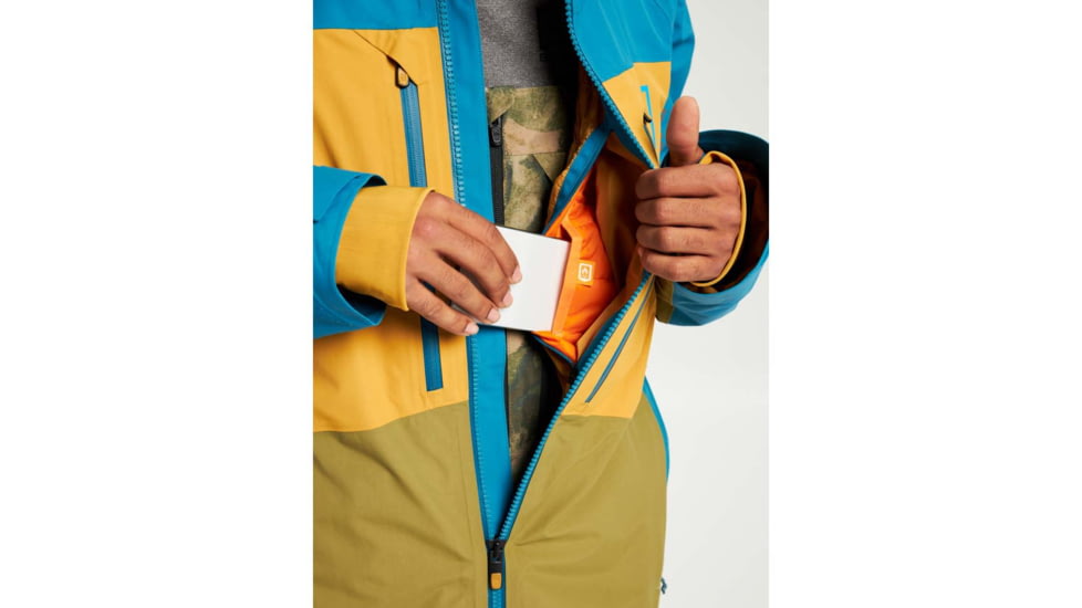 Burton ak GORE-TEX Swash Jacket - Mens, Celestial Blue/Wood Thrush/Martini Olive, Large, 10001108403-L