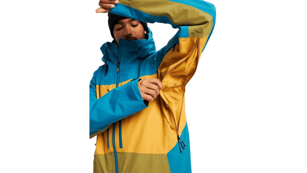 Burton ak GORE-TEX Swash Jacket - Mens, Celestial Blue/Wood Thrush/Martini Olive, Large, 10001108403-L