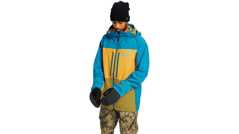 Burton ak GORE-TEX Swash Jacket - Men's, Celestial Blue/Wood Thrush/Martini Olive, Large, 10001108403-L