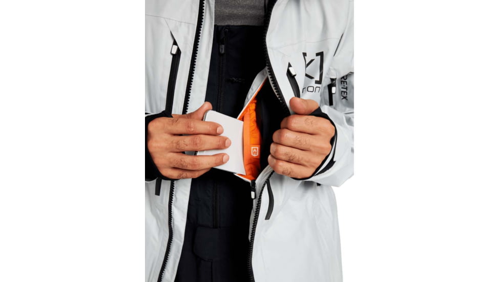 Burton ak GORE-TEX Swash Jacket - Mens, Solution Dyed Light Gray, Medium, 10001107020-M