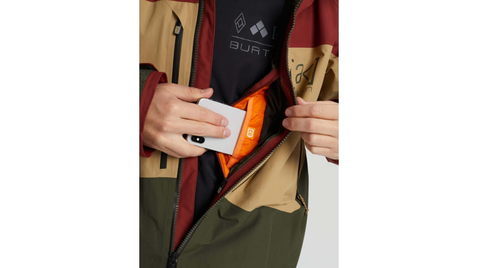 Burton ak GORE-TEX Swash Jacket - Mens, Sparrow/Kelp/Forest Night, Extra Large, 10001107601-XL