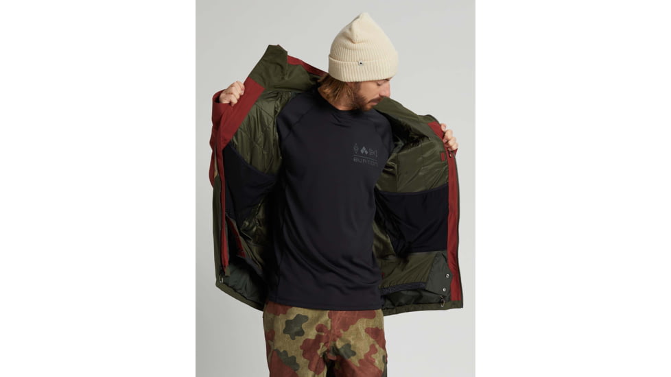 Burton ak GORE-TEX Swash Jacket - Mens, Sparrow/Kelp/Forest Night, Extra Large, 10001107601-XL