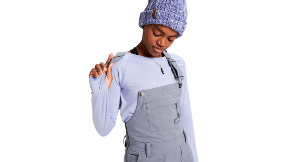 Burton Avalon Bib Pant - Womens, Folkstone Gray, Small, Short, 21443102020-S