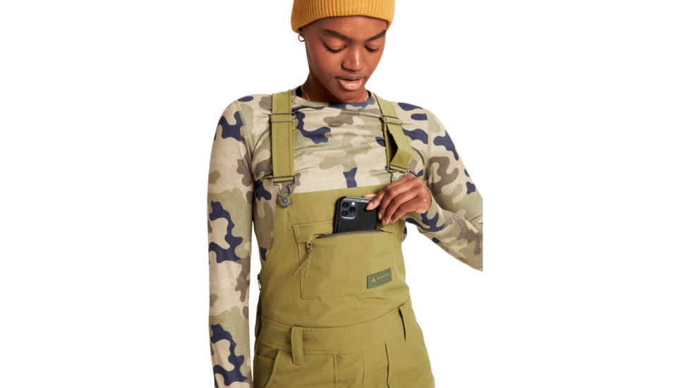 Burton Avalon Bib Pant - Womens, Martini Olive, Medium, Short, 21443102300-M