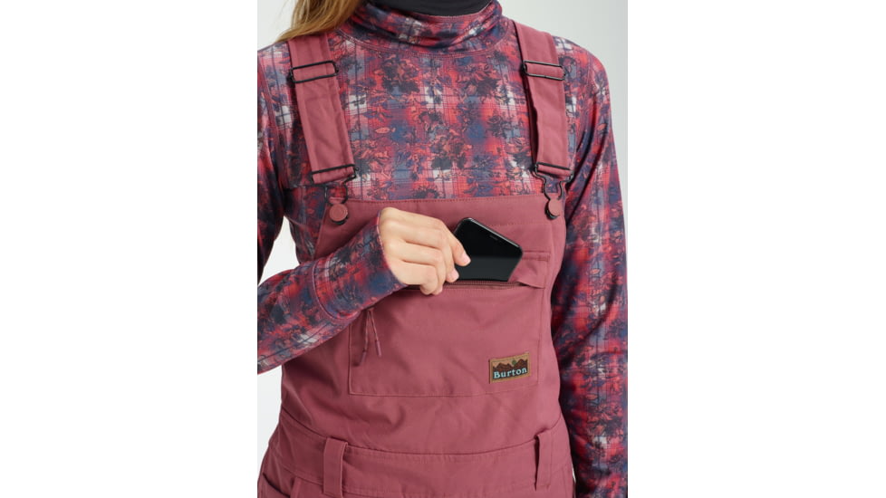 Burton Avalon Bib Pant - Womens, Rose Brown, Large, 17143102200L