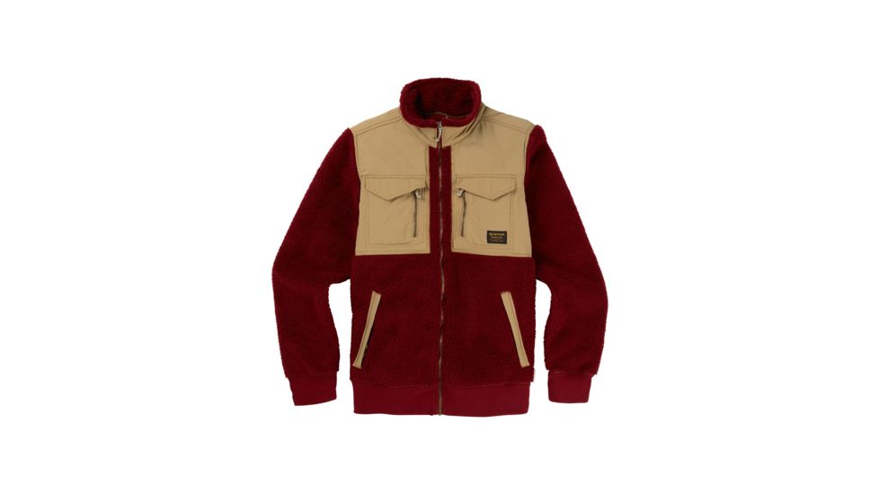 Burton Bower Full-Zip Fleece - Mens, Sparrw/Kelp, Small, 17348102600S