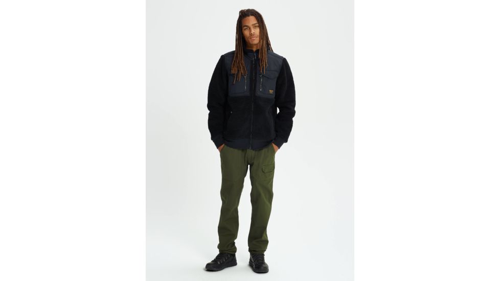 Burton Bower Full-Zip Fleece - Mens, True Black, Medium, 17348102001M