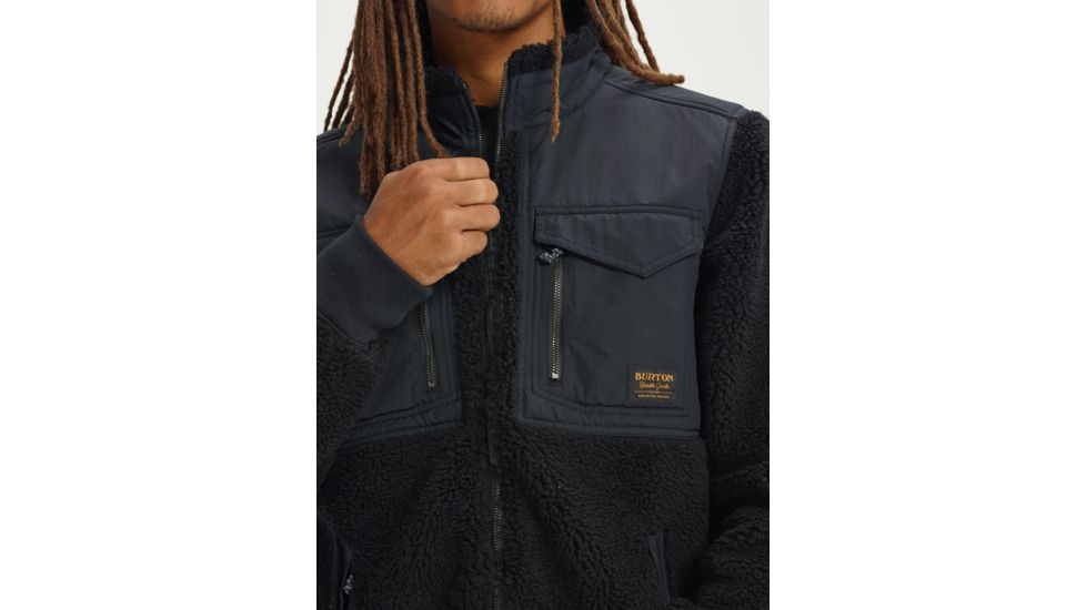 Burton Bower Full-Zip Fleece - Mens, True Black, Medium, 17348102001M