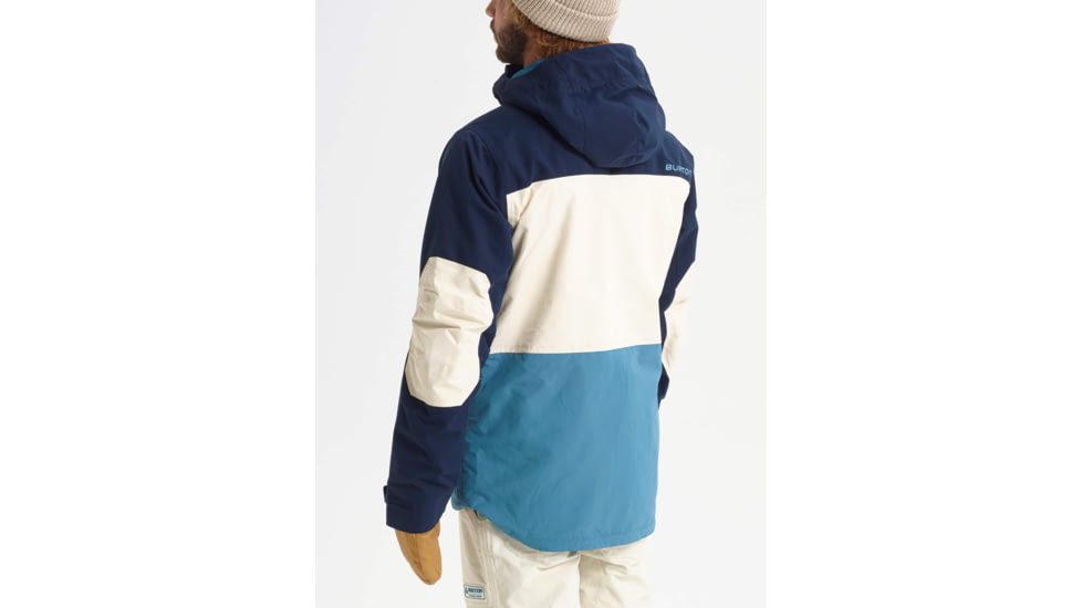 Burton Breach Insulated Jacket - Mens, Dress Blue / Almond Milk / Storm Blue, Extra Large, 10180106401-XL