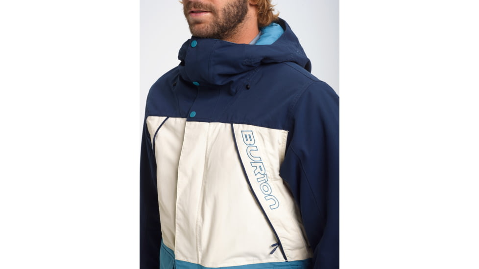 Burton Breach Insulated Jacket - Mens, Dress Blue / Almond Milk / Storm Blue, Extra Large, 10180106401-XL