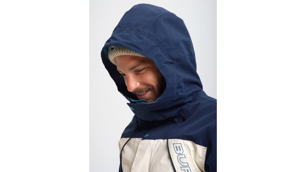 Burton Breach Insulated Jacket - Mens, Dress Blue / Almond Milk / Storm Blue, Extra Large, 10180106401-XL