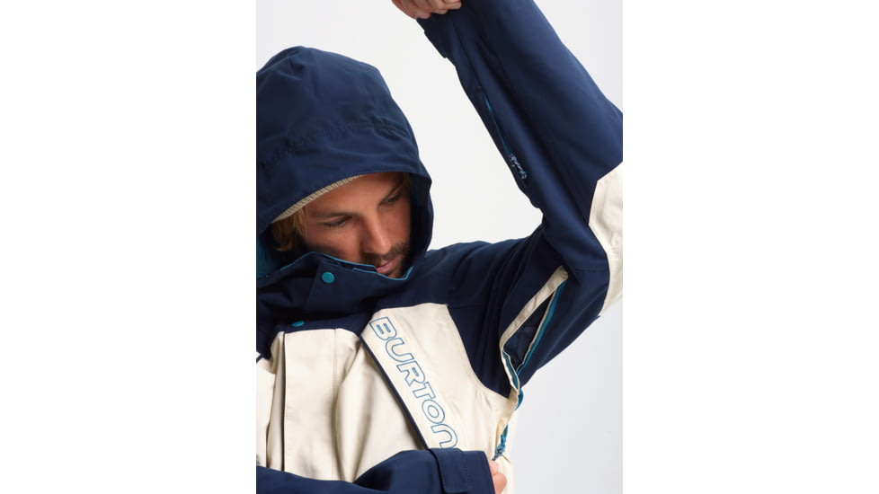 Burton Breach Insulated Jacket - Mens, Dress Blue / Almond Milk / Storm Blue, Extra Large, 10180106401-XL